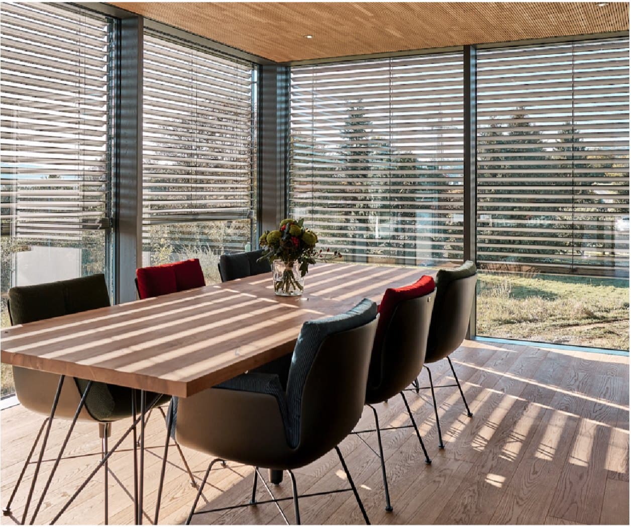 Wohnwintergarten im Bauhaus-Stil